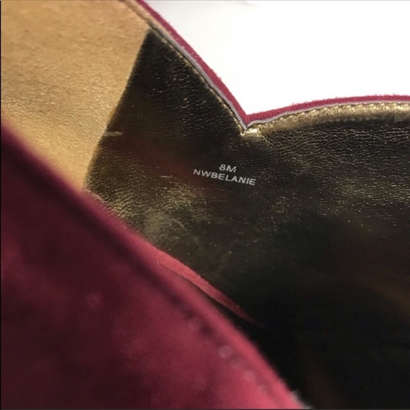 Nine West Suede Leather Booties Belanie Size 8 - Picture 5 of 8